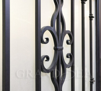 diseños de puertas de entrada de hierro