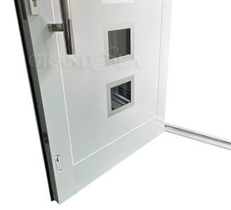 puerta de entrada de tablero de aluminio completo