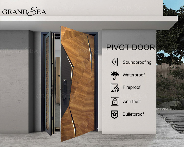 solid wood pivot door