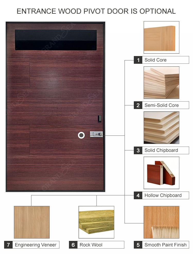 solid wood pivot doors