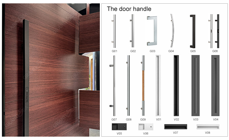 large pivot entry doors