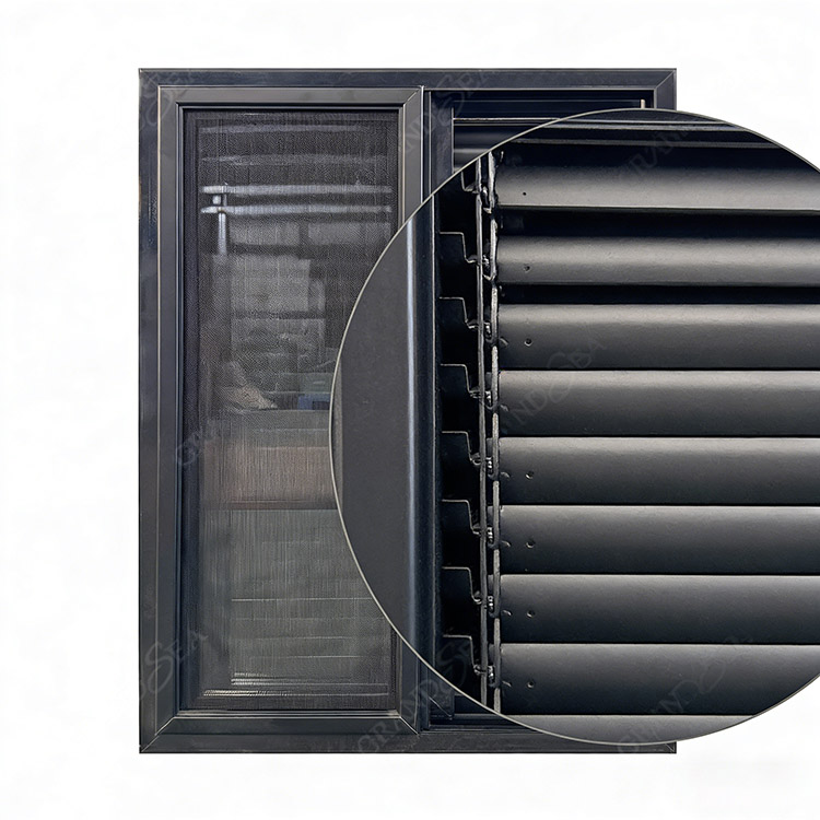 Sliding Shutter Window with Screen