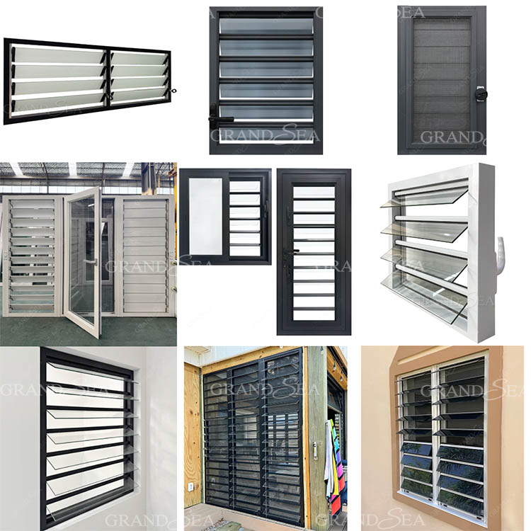 modern residential louvered windows