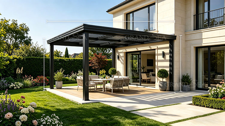 Luxury villa outdoor gazebo pavilion