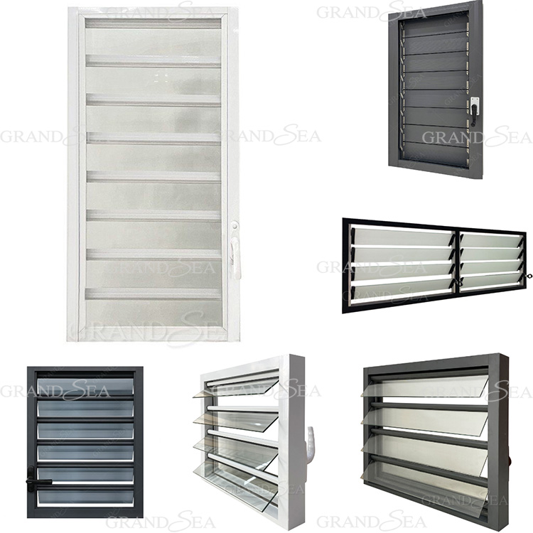 Aluminium Glass Louver Windows
