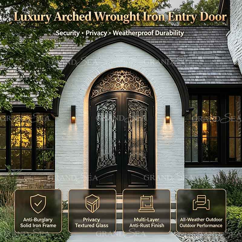 arched wrought iron door arched wrought iron door