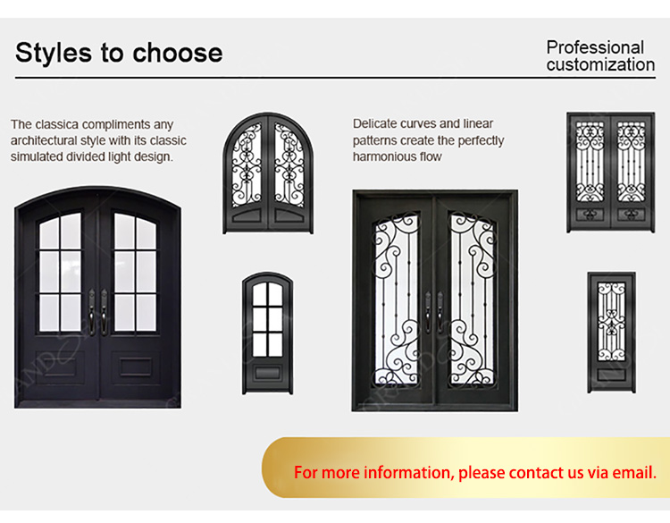 luxury iron entrance door