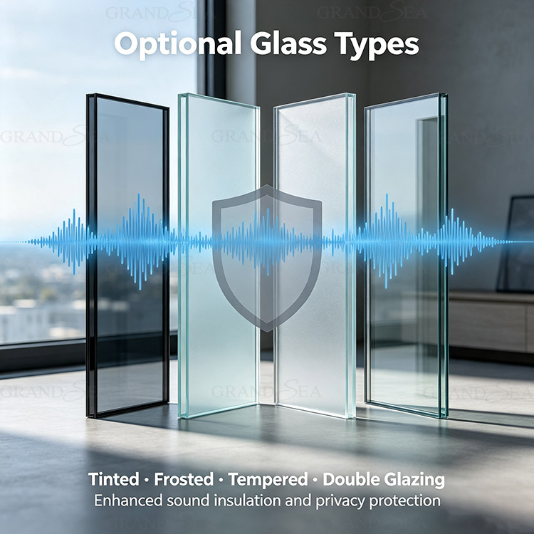 Villa Entrance glass sliding Door