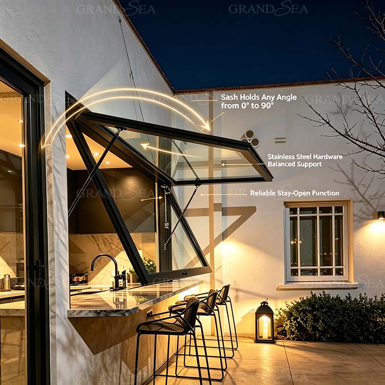 kitchen window awnings design