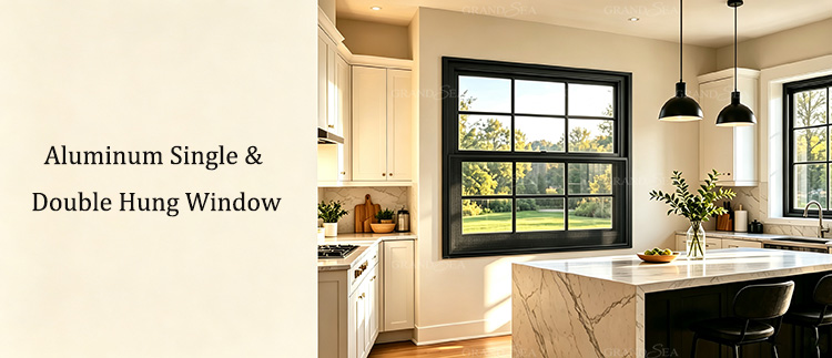aluminum double hung window