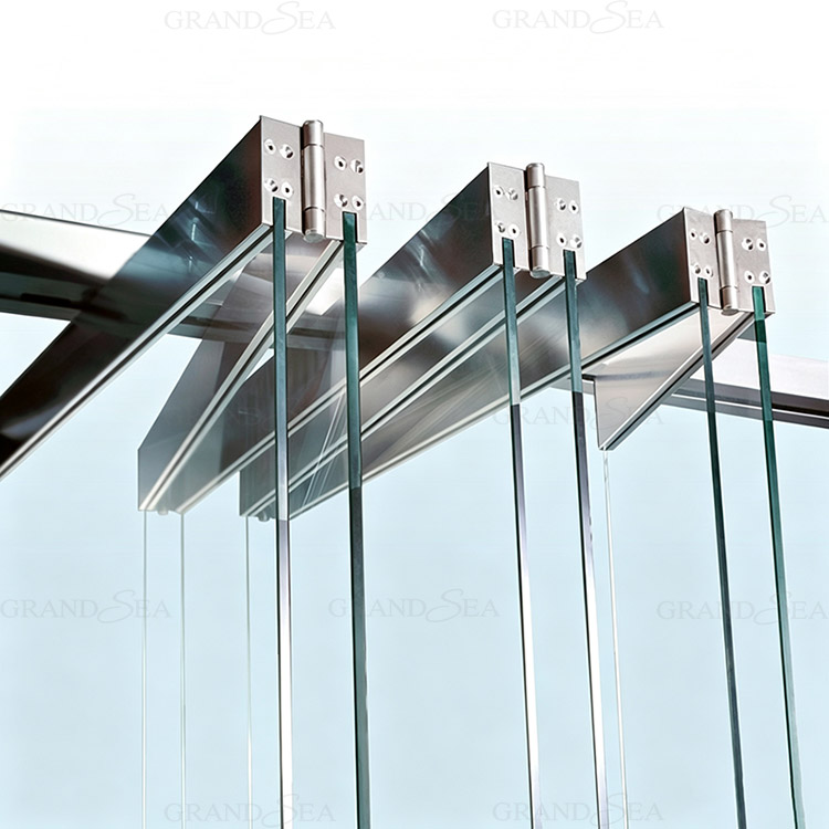 Stackable frameless glass doors
