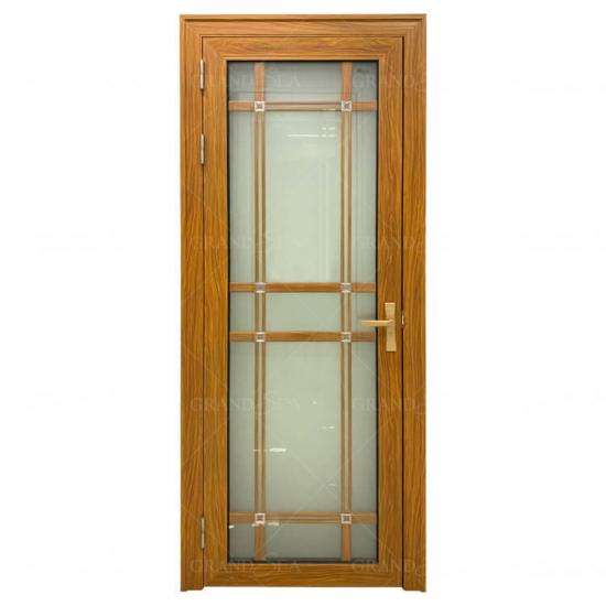 puerta abatible de vidrio de aluminio