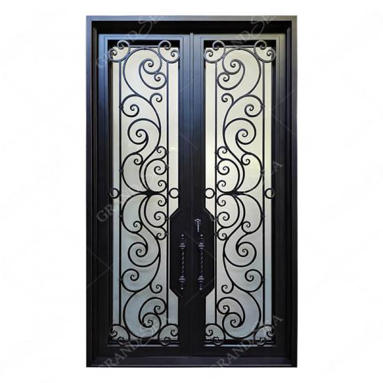 french wrought iron door