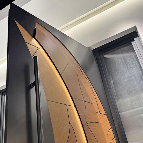 modern aluminium pivot doors