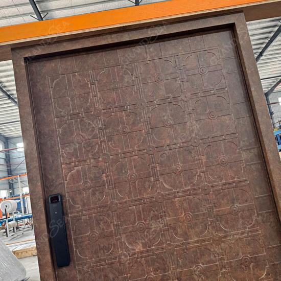3d carving pivot door