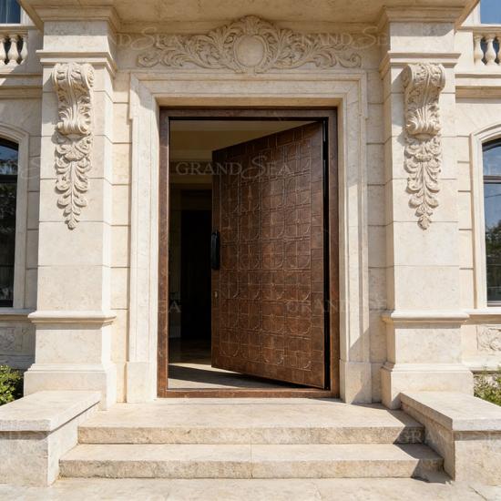 3d carving pivot door