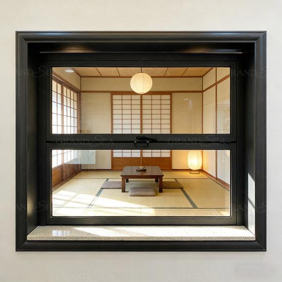 ventana de vidrio plegable vertical