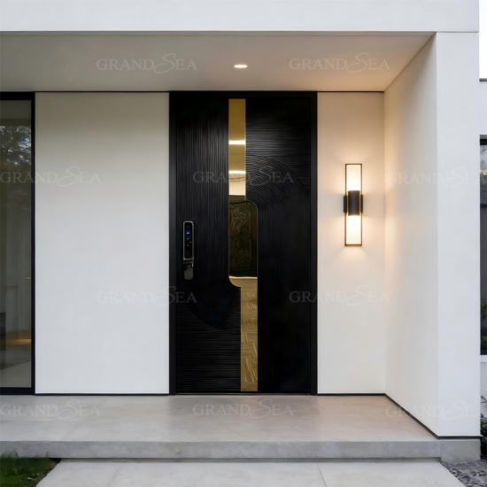 puerta de entrada de seguridad de lujo