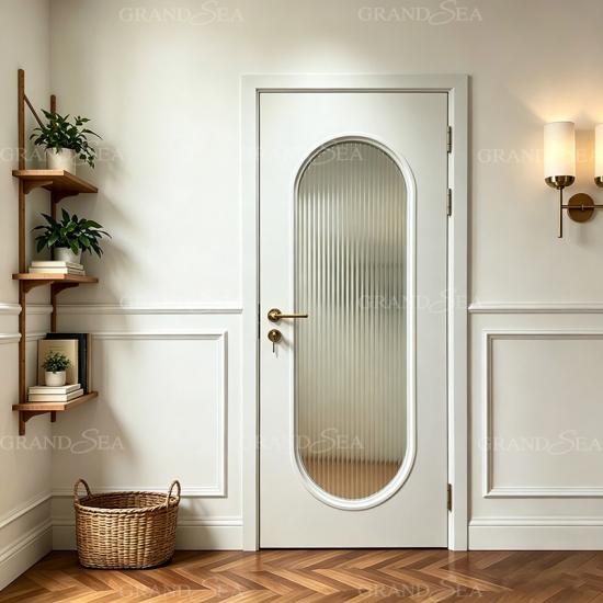 puertas interiores modernas de madera blanca