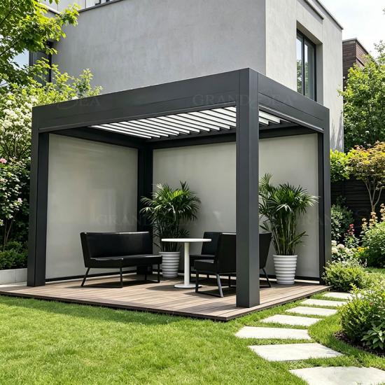 Cenador bioclimático para patio exterior
