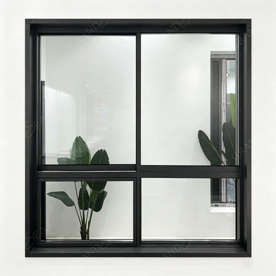 ventana corredera de aluminio con marco estrecho y delgado