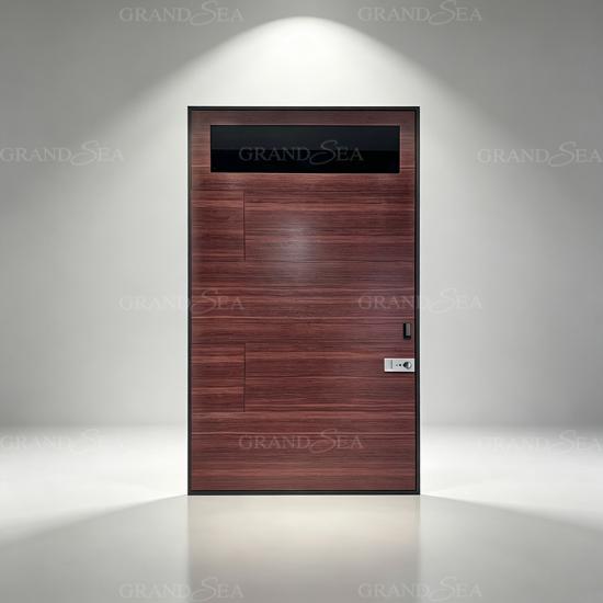 puertas pivotantes de madera maciza