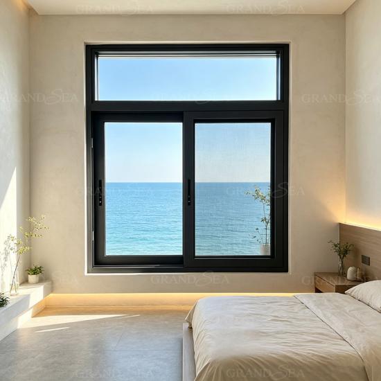 diseño de ventana corredera de aluminio