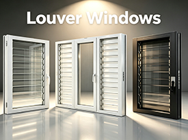 Serie de ventanas de lamas de aluminio de múltiples estilos