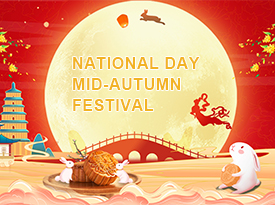 Aviso de feriados por el Día Nacional y el Festival del Medio Otoño
